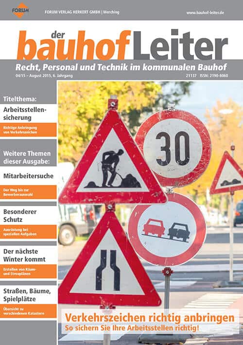 Ausgabe August 2015 Verkehrszeichen