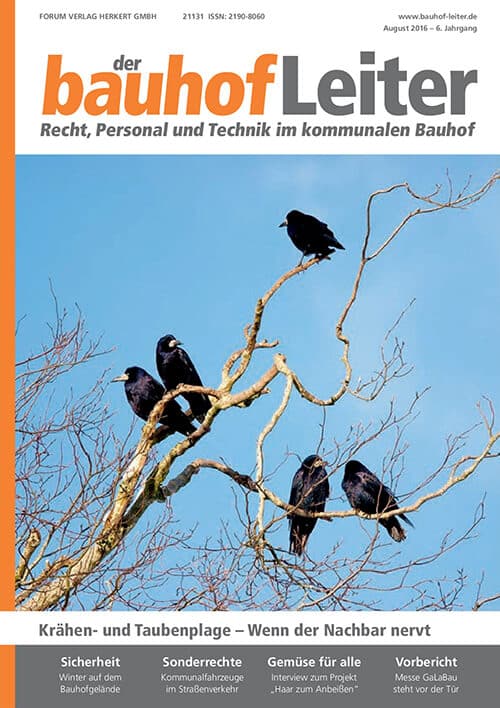 Ausgabe August 2016 Krähen- und Taubenplage