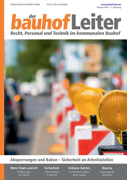 Februar 2017<br>Absperrungen und Baken