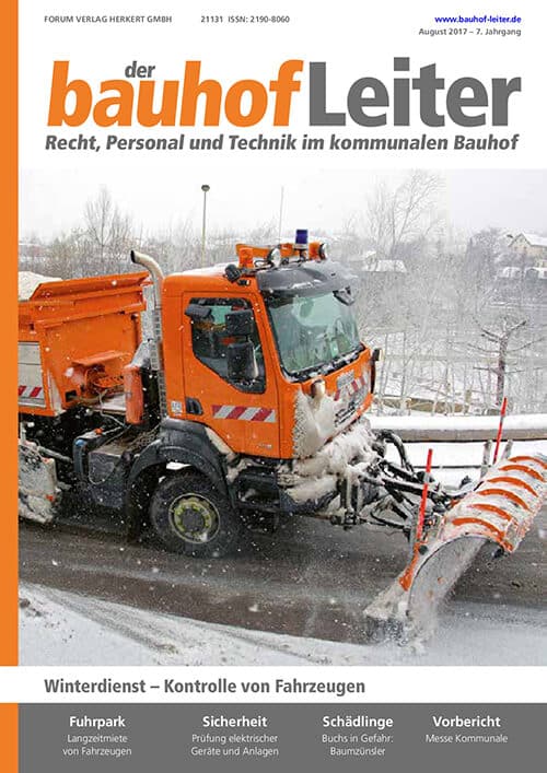 Ausgabe August 2017 Winterdienst – Kontrolle von Fahrzeugen