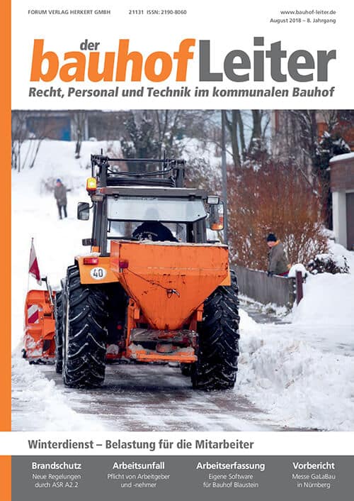 August 2018<br>Winterdienst – Belastung für die Mitarbeiter