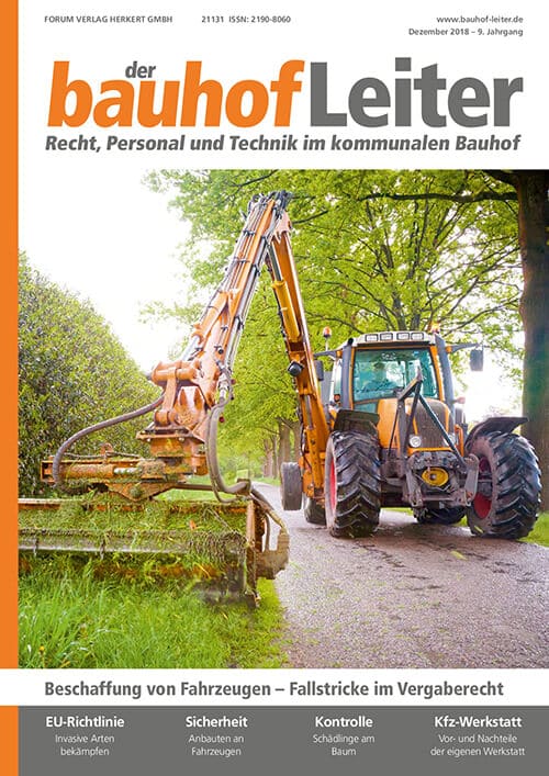 Ausgabe Dezember 2018 Beschaffung von Fahrzeugen – Fallstricke im Vergaberecht