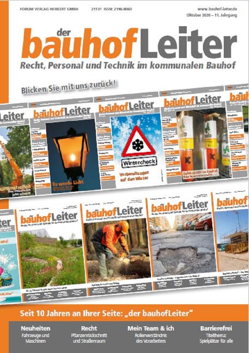 Ausgabe Oktober 2020 10 Jahre bauhofLeiter