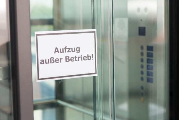 Aufzug Stilllegung droht