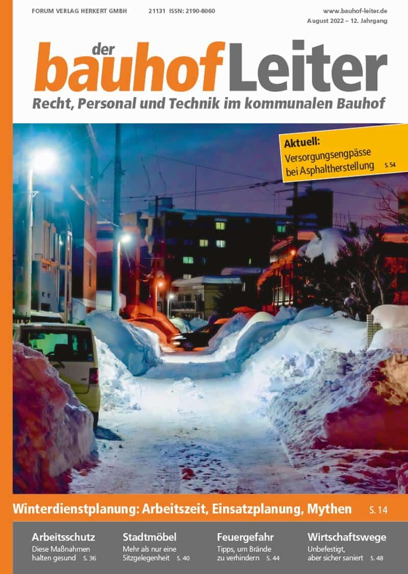 Ausgabe August 2022 Winterdienstplanung