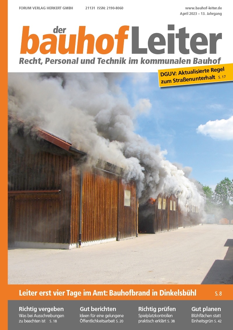Ausgabe April 2023 Bauhofbrand in Dinkelsbühl
